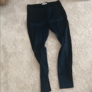 BCBGeneration Blue and Black Metallic Trousers